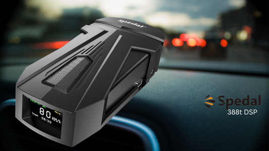 Spedal 388T DSP Laser Radar Detectors for Vehicles Built-in GPS/Real-Time Voice Alerts IVT Filtering Ultra-Long Radar